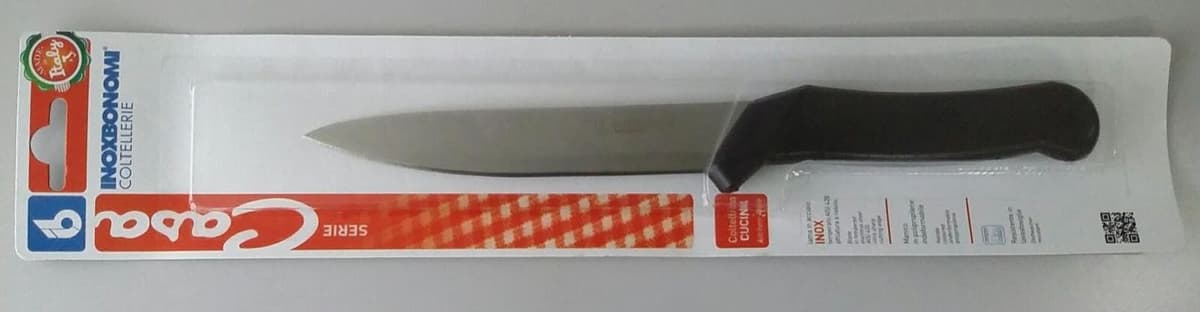 Coltello cucina Coltellerie Inox Bonomi BV90770 CASA Nero e Cromo