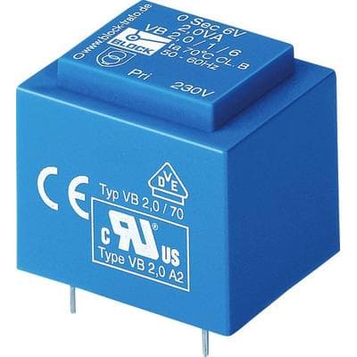 Block VB 2,8/2/12 Printtransformator 1 x 230V 2 x 12 V/AC 2.80 VA 116mA