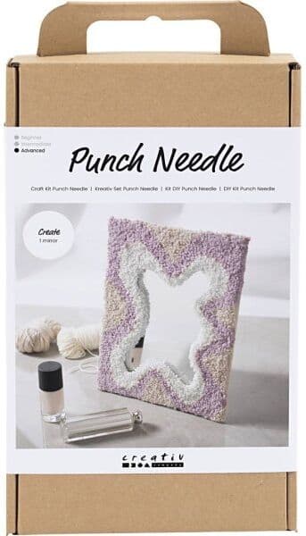 No-Name Diy Kit Punch Needle, Spejl, Pastelfarver