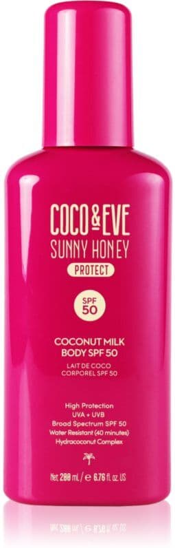 Coco & Eve Sunny Honey Coconut Milk Body SPF50 αντηλιακό γάλα σώματος SPF 50 200 ml