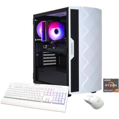 GAMEMAX Gaming-PC "Diamond WT 8172 AMD Ryzen 7 5700X 32GB 1TB SSD RX9070", weiß, Microsoft Windows 11 Home (64 Bit), RX 9070, 32 GB RAM 1.000 GB SSD, Desktop-PCs, Windows 11