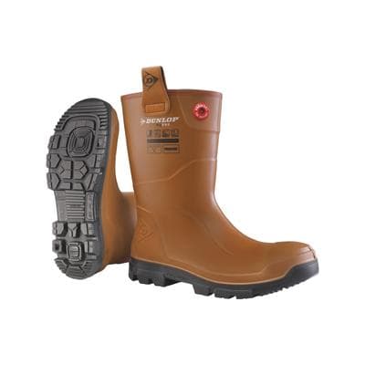 Sicherheitsstiefel DUNLOP "Purofort RigPRO full safety" Gr. 40, braun, 40, Obermaterial: 100% Textilmaterial TEXMAT., Schuhe