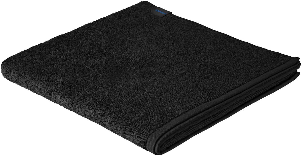 Duschtuch "Mimo Sea", schwarz, B:70cm L:140cm, Baumwolle, Handtücher, Duschtuch schwarz B/L: 70cmx140cm, 1 Stk.