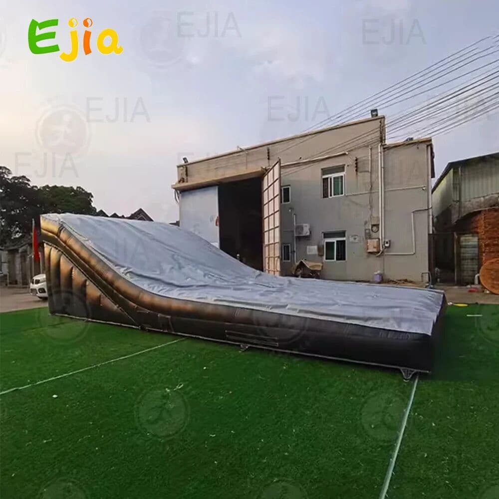 Ejia Safety Inflatable Stunt Jump Airbag Landing Mtb Bmx Freestyle Fmx Airbag Inflatable Landing Ramp For Extreme Sports Games