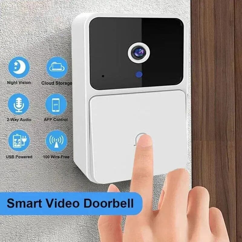 HACHANLUN WIFI Video Doorbell Camera Smart Home Security Wireless Night Vision HD Door Bell Two Way Intercom Voice Change For Home