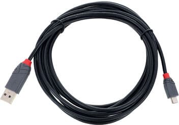 Lindy USB 2.0 Typ A/Micro-B 3m Schwarz