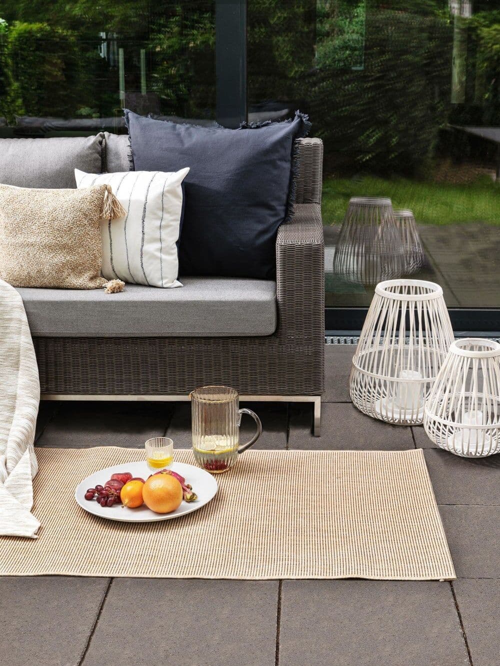 Benuta Alfombra de pasillo exterior beige 80x240