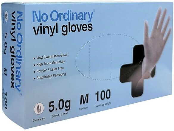Vinylhandske NO ORDINARY f-fri M 100/fp