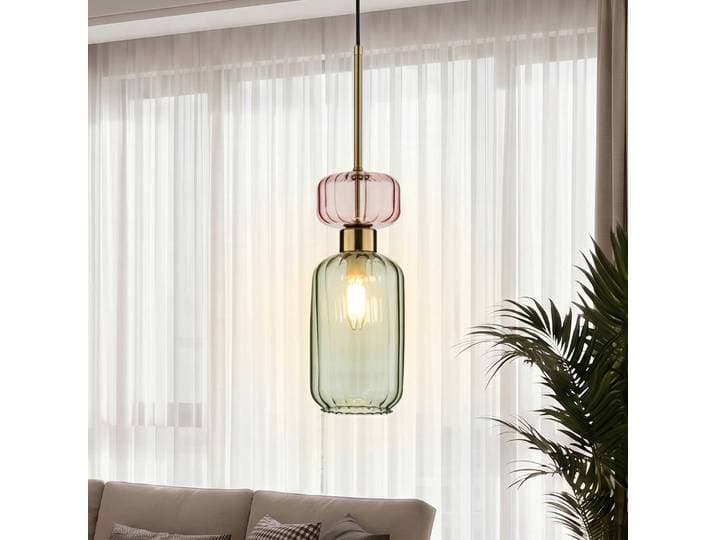 Hängeleuchte Molly Milagro Lighting, dimmbar, grün, für Wohn- / Esszimmer, Glas, Modern