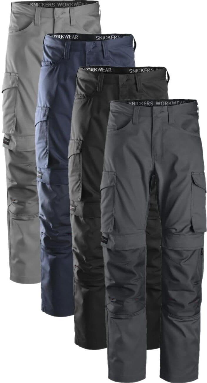 Snickers 6801 Service Bukser Med Knælommer Navy 152