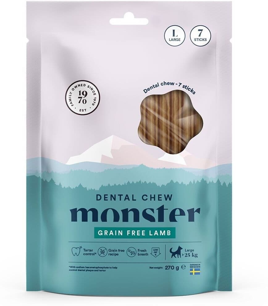 Monster Pet Food Monster Dog Dental Chew Lamb Large