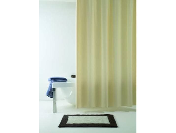 Grund Duschvorhang Anti-Schimmel, Wasserdicht Vorhang an Badewanne, Soft Vinyl, Allura, Duschvorhang 40x200 cm, beige