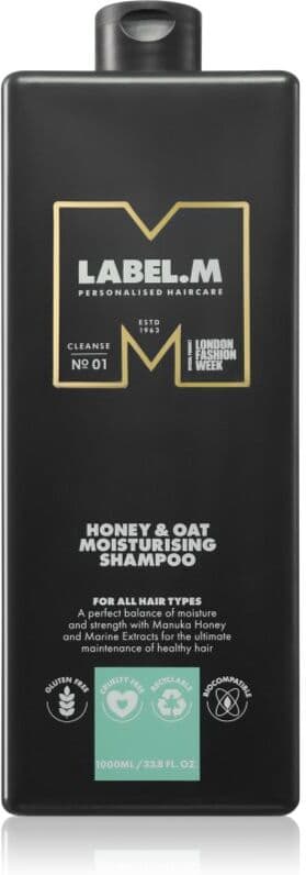 label.m Honey & Oat shampoing hydratant à usage quotidien 1000 ml