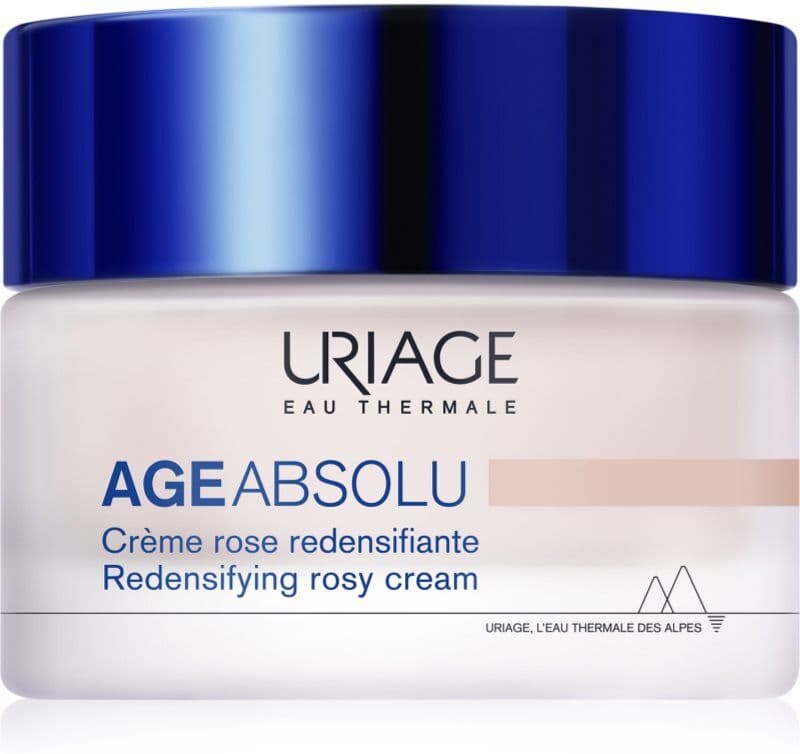 Uriage Age Absolu Redensifying Rosy Cream erneuernde und aufhellende Creme mit Lifting-Effekt mit Hyaluronsäure 50 ml