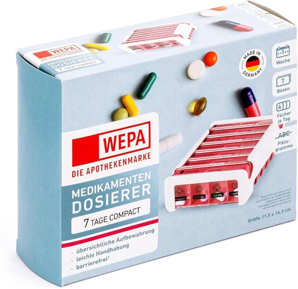 Wepa 7 Tage Compact Wochenmagazin Weiß/pink 1stk