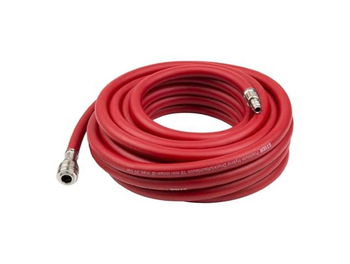 STIER persluchtslang SSDL-10/10, 10 m lang, binnendiameter 10 mm, buitendiameter 15,5 mm, werkdruk 20 bar, compatibel met gangbare compressoren