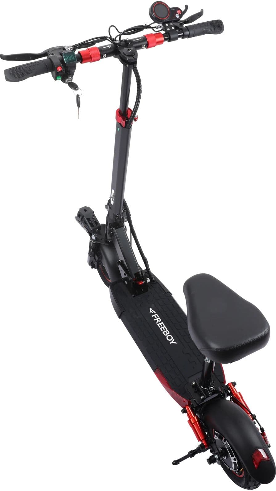 48V15AH Folding Electric Scooter 10 Inch Off-Road Tires All-Terrain Adult Scooter freeboy J01