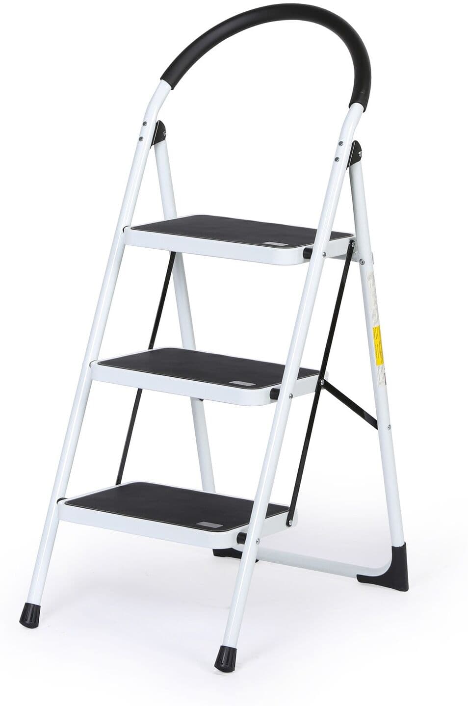 B2B Partner Składane schodki stalowe, 700 mm, 3 stopnie
