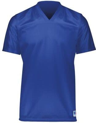 Russell Athletic R0593B Youth Solid Flag Football Jersey T-Shirt in Royal Blue size Large   Polyester