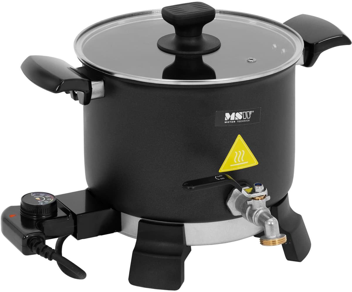 MSW Topitor de ceară pentru fabricarea lumânărilor - electric - 5 l - 1200 W MSW-WAX-C61150