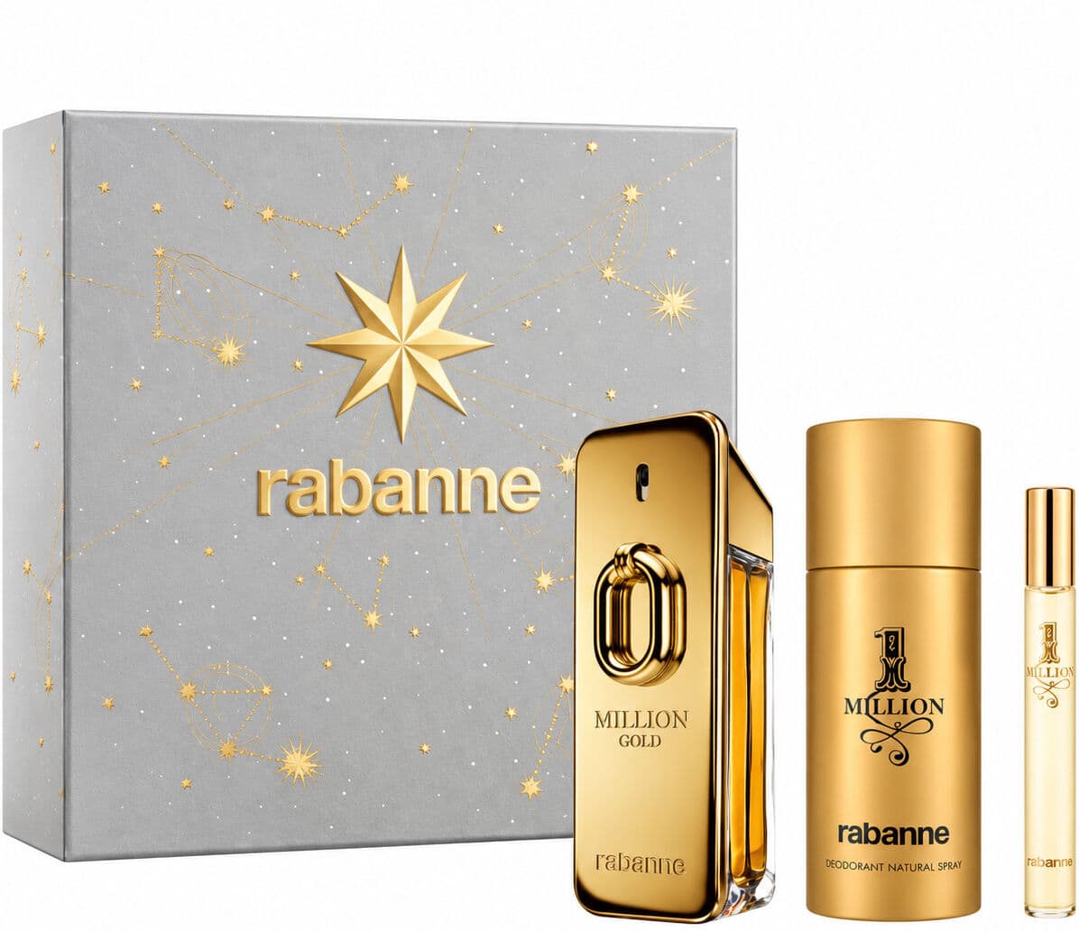 RABANNE Million Gold Intense 100ml Eau De Parfum Trio Gift Set