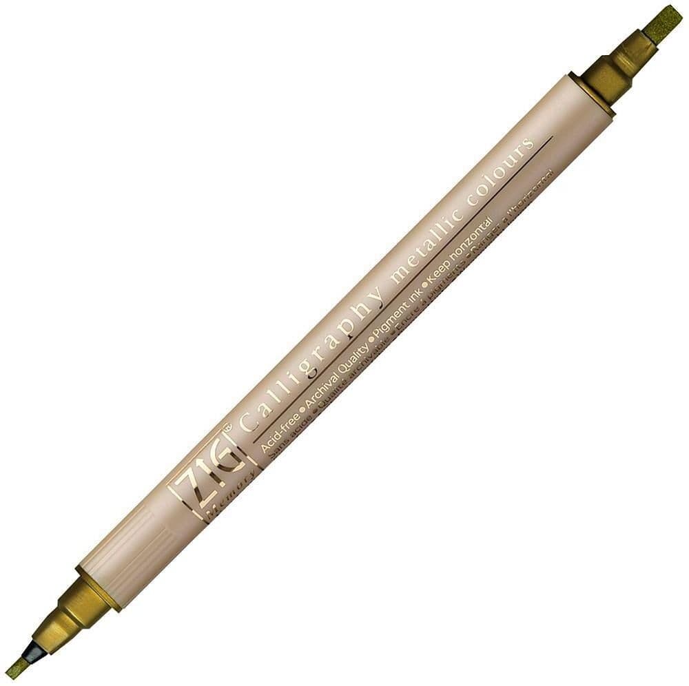ZIG Kalligrafipenna ZIG dubbel spets guld