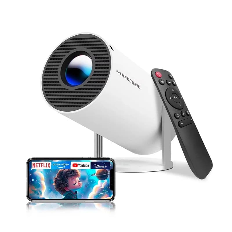 Magcubic HY300 Pro 8K Mini Portable Home Theater & Outdoor Projector WiFi6 BT5.4 200ANSI