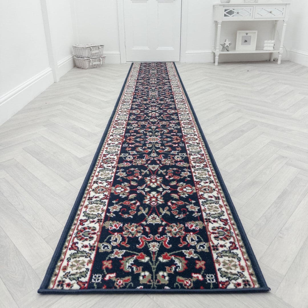 ClassicLiving Barnesville Oriental Indoor Area Rug Blue Runner 270cm x 60cm