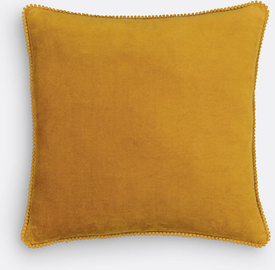 LA REDOUTE INTERIEURS Housse de coussin en velours pur coton lavé, VELVET