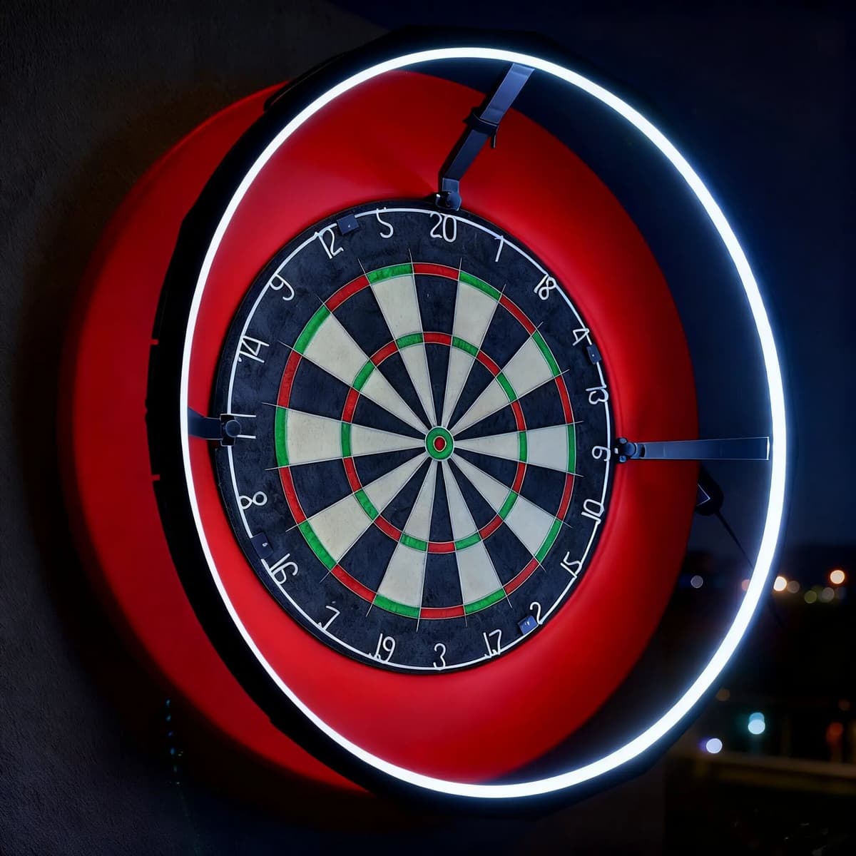 WEDARTER Professional dartboard light, ideal for dart games, featuring bright LED lighting and eco-friendly plastic construction