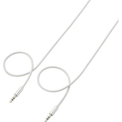 SpeaKa Professional SP-7870096 Klinke Audio Anschlusskabel [1x Klinkenstecker 3.5 mm - 1x Klinkenstecker 3.5 mm] 3.00 m Weiß SuperSoft-Ummantelung