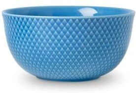 Lyngby Porcelain "Lyngby Porcelæn Rhombe Color Serving Bowl, Blue - Ø: 6.9"""