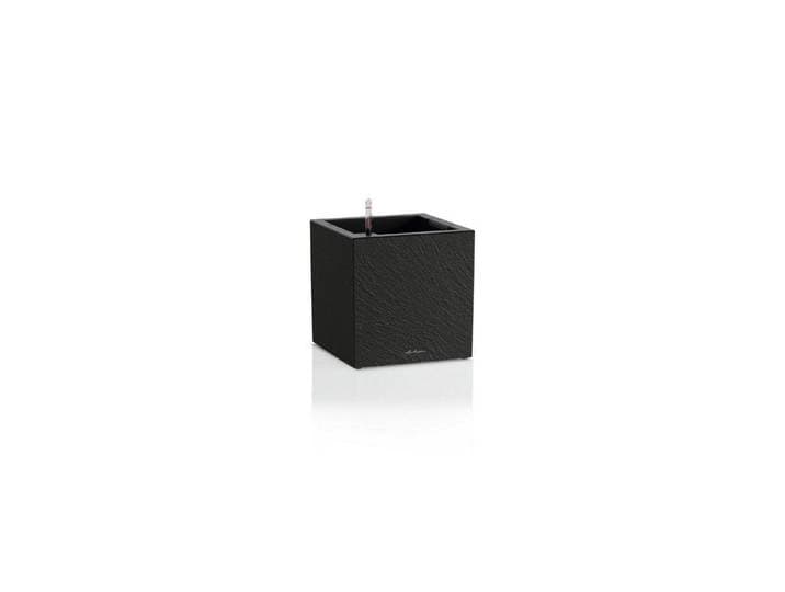 Pflanzkübel Lechuza CANTO Slatestone 40 low , schwarz (grau), Pflanzgefässe, Pflanzkübel