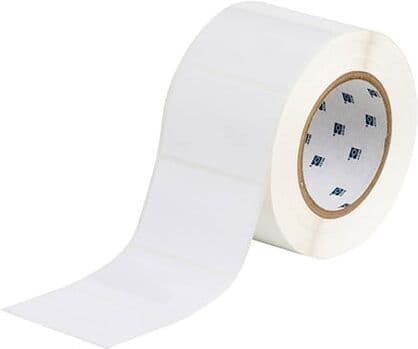 Brady THT-19-533-1 etiqueta de poliéster branco brilhante removível 76,20 x 50,80 mm