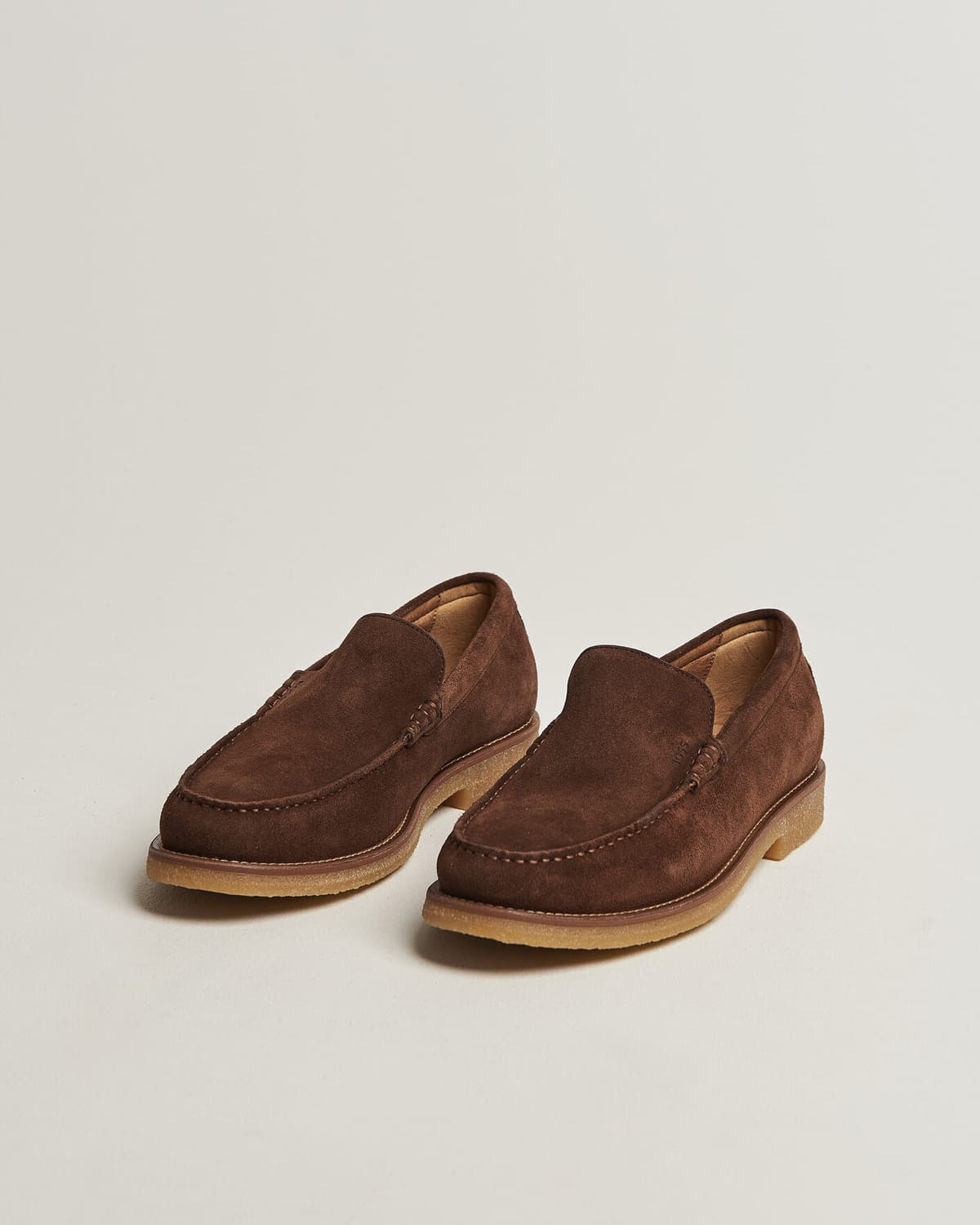 Boss BLACK Kope Suede Moccasin Dark Brown men 42 Brun