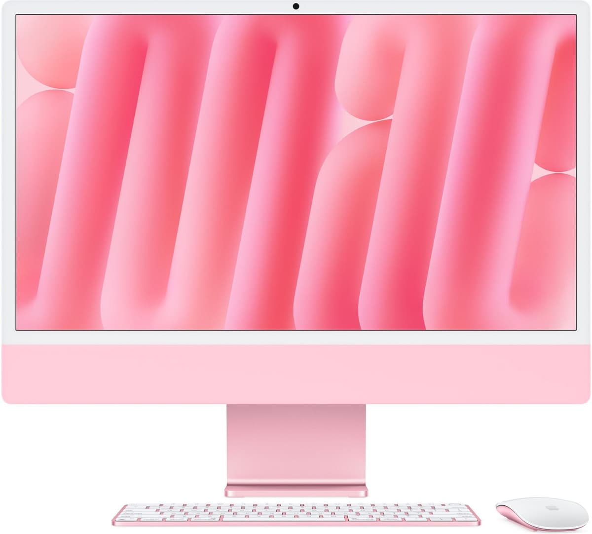 iMac 2024 M4 10 Core   24"   16 GB   256 GB SSD   Standardglas   rosa   Apple tillbehör   UK