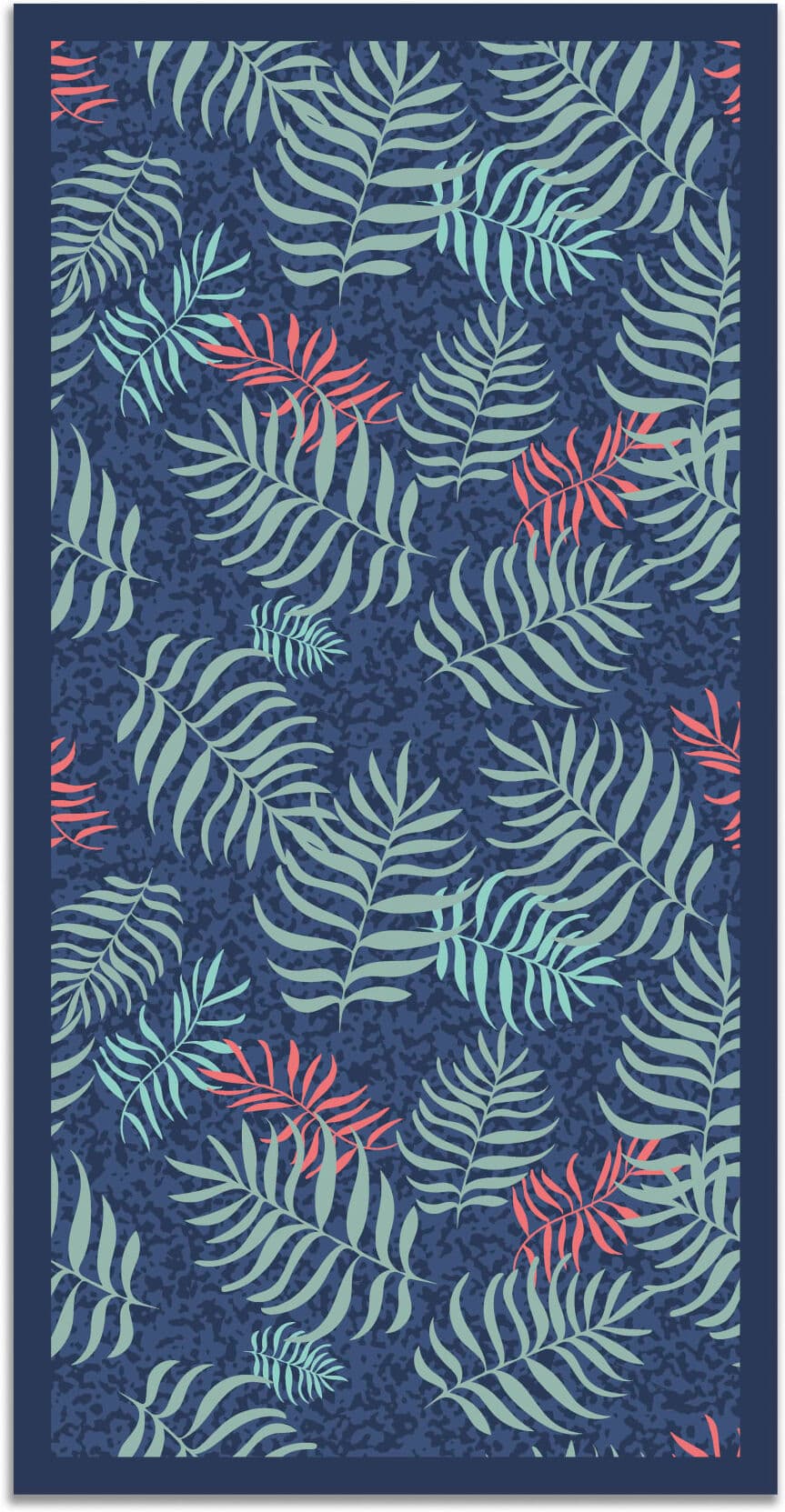 Home and Living Alfombra vinílica hojas 200 x 200 cm