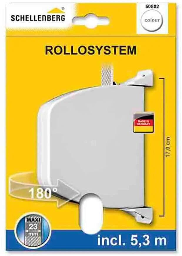 Schellenberg Caja Enrollable Con Correa 34x188x156 Mm White One Size