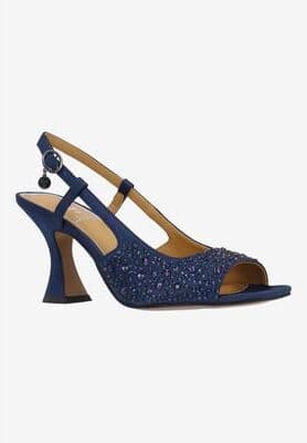 Women's Loredana Slingback Sandal by J. Renee in Navy (Size 12 M)