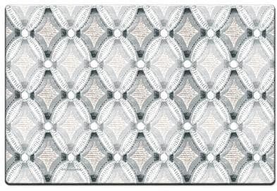 HighlandHome Rustic Boho 30” x 20” Decorative Vinyl Comfort Floor Mat Manufactured in The USA, Waterproof, Easy to Clean - 30x20