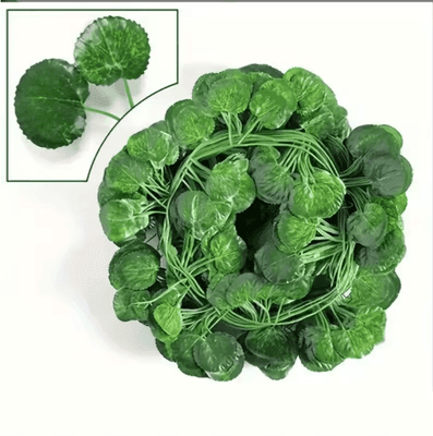 Inspire Picks LushFlow Artificial Ivy Garland Realistic Hanging Vine Decor For Walls & Events begonia 2m (1 String)