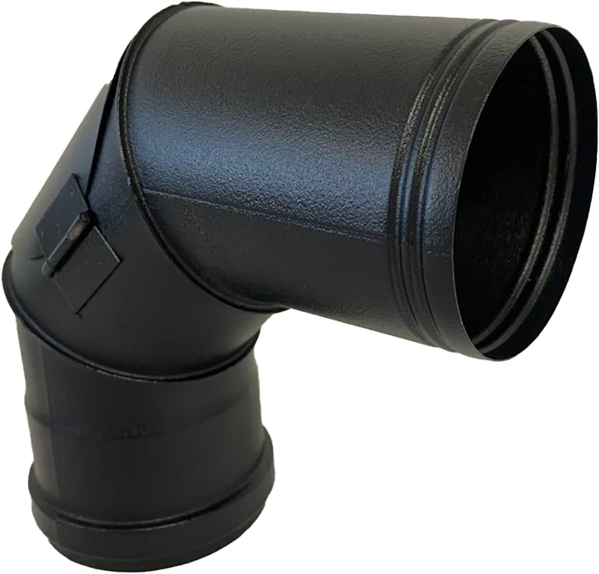 Tecnomat GOMITO 90° PELLET STABILE SISTEMA NPS Ø 80 mm M/F INOX NERO CON ISPEZIONE
