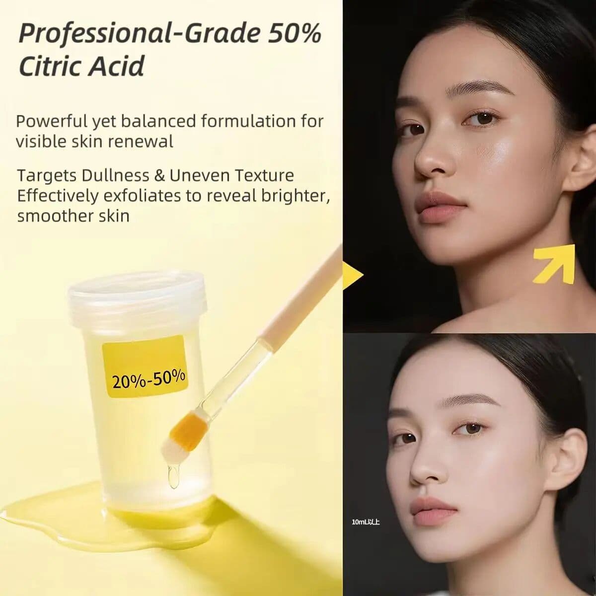 NONE ordinary Professional 50% Citric Acid Peel Liquid Home Use Solution For Face Body Fast Shipping Salon Grade 30ml 20% 30% peeling