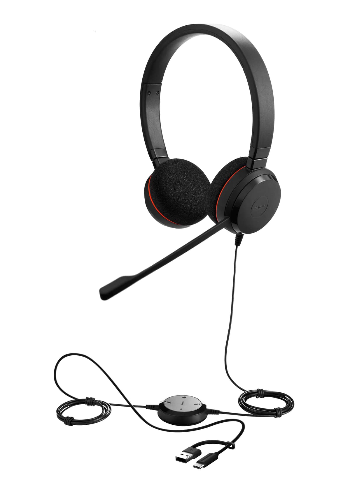 Jabra Evolve 20SE MS Stereo USB-C/A Headset schwarz