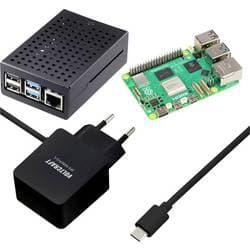 TRU COMPONENTS Pure Set Raspberry Pi® 5 B 4 GB 4 x 2.4 GHz inkl. Netzteil, inkl. Gehäuse 12250800