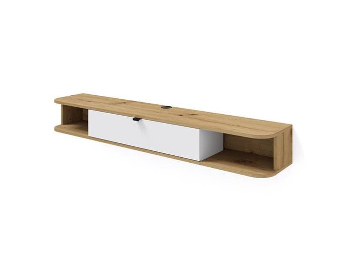 TV LOWBOARD Artisan Eiche, Weiß 156/20/29