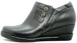 Wide Width Women's Devina Bootie by Hälsa in Black (Size 8 1/2 W)