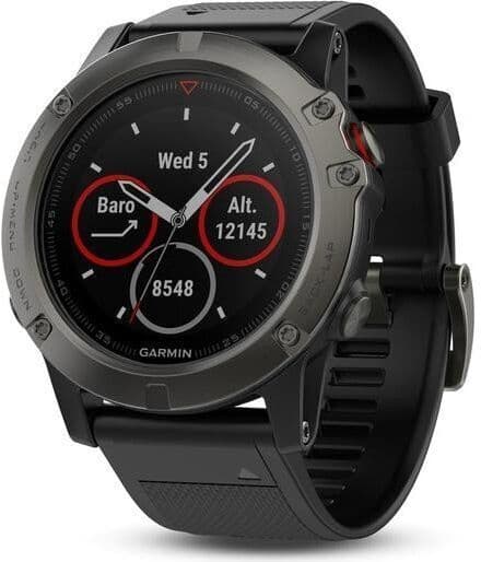 Garmin Fenix 5X (2017)   grå   svart