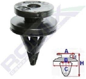 ROMIX C30961 Clips, acoperire decorativa si protectie