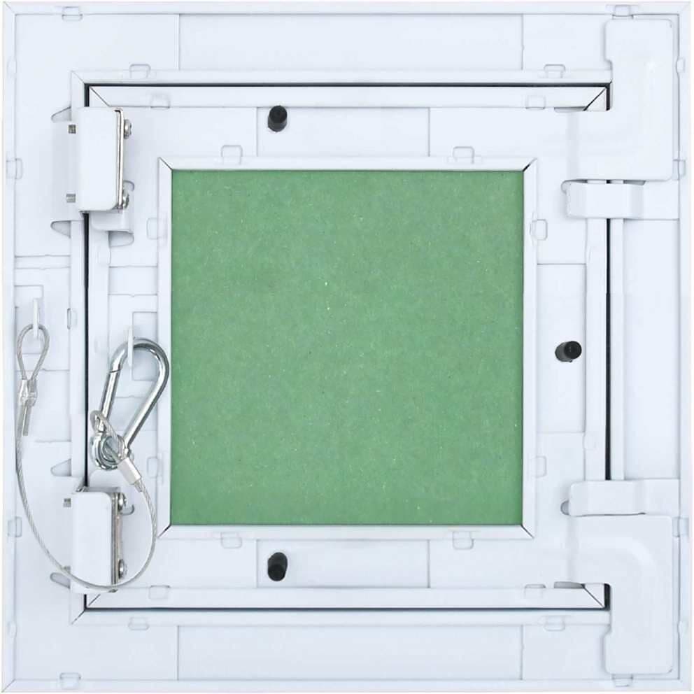 vidaXL Panneau d'Accès Vert et Argent 20 x 20 cm Aluminium et Plâtre